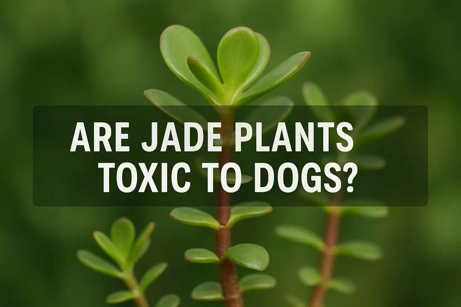 Are Jade Plants Toxic to Dogs