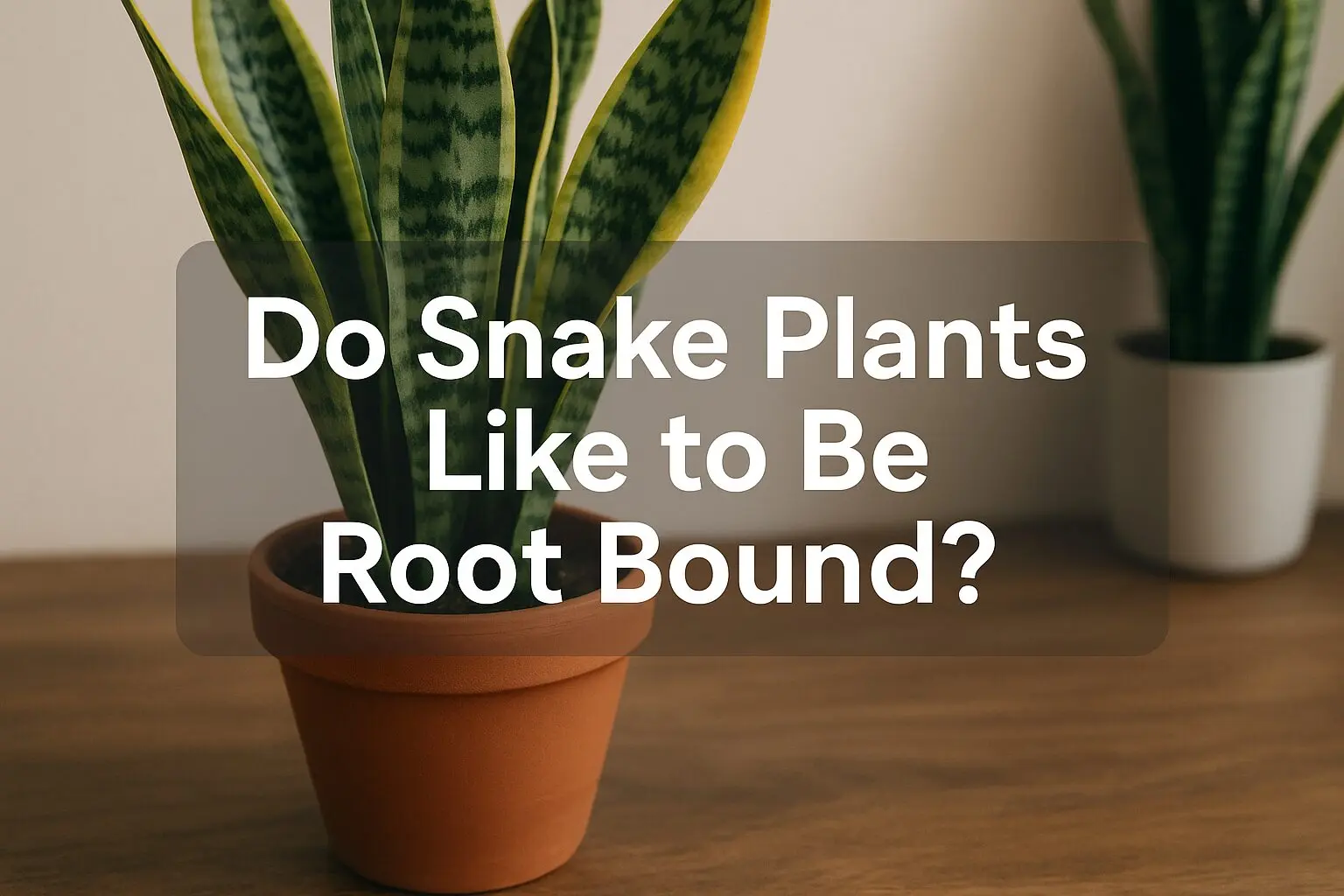 Do Snake Plants Like to Be Root Bound